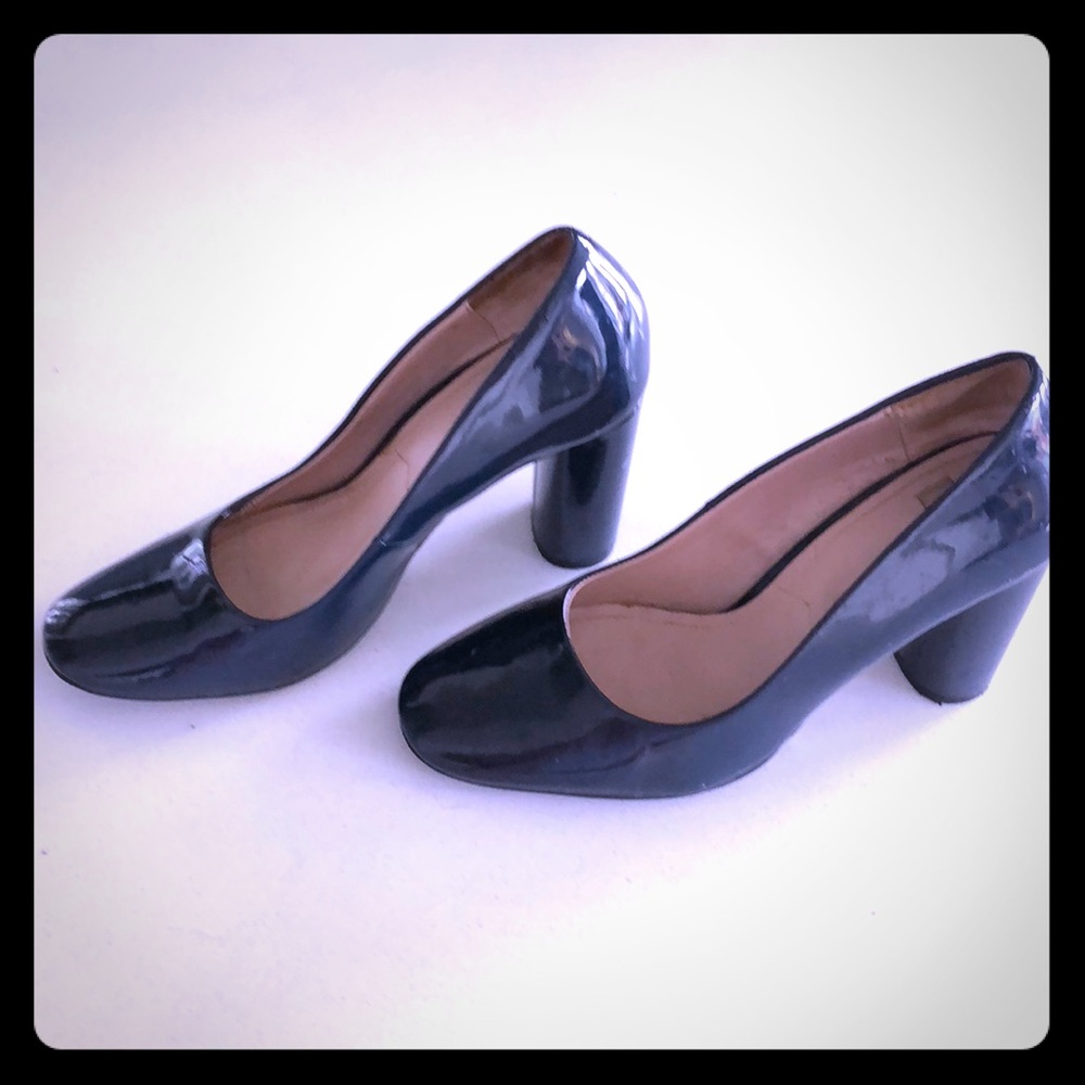 Zara patent leather heels